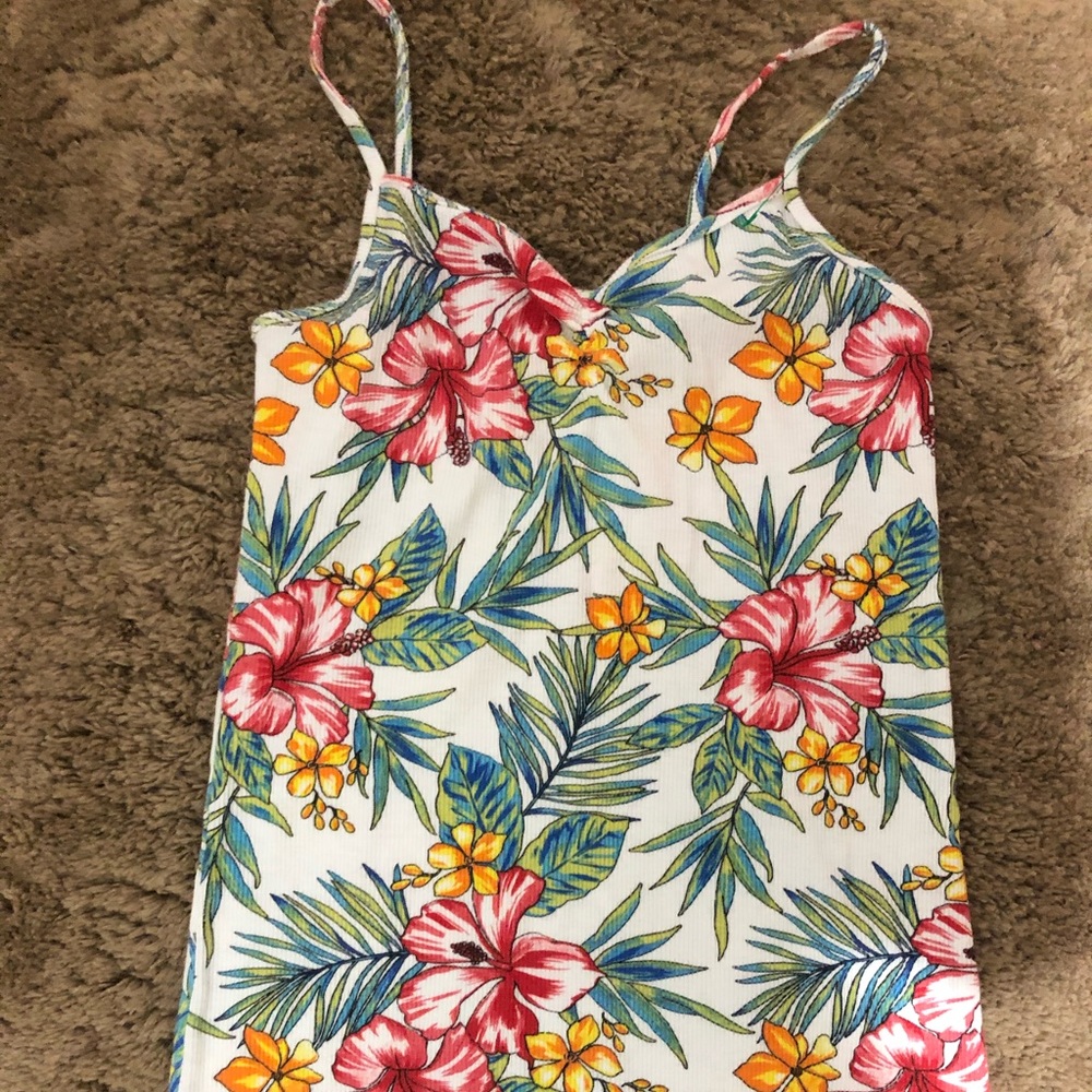 Hawaiian spaghetti strap shirt